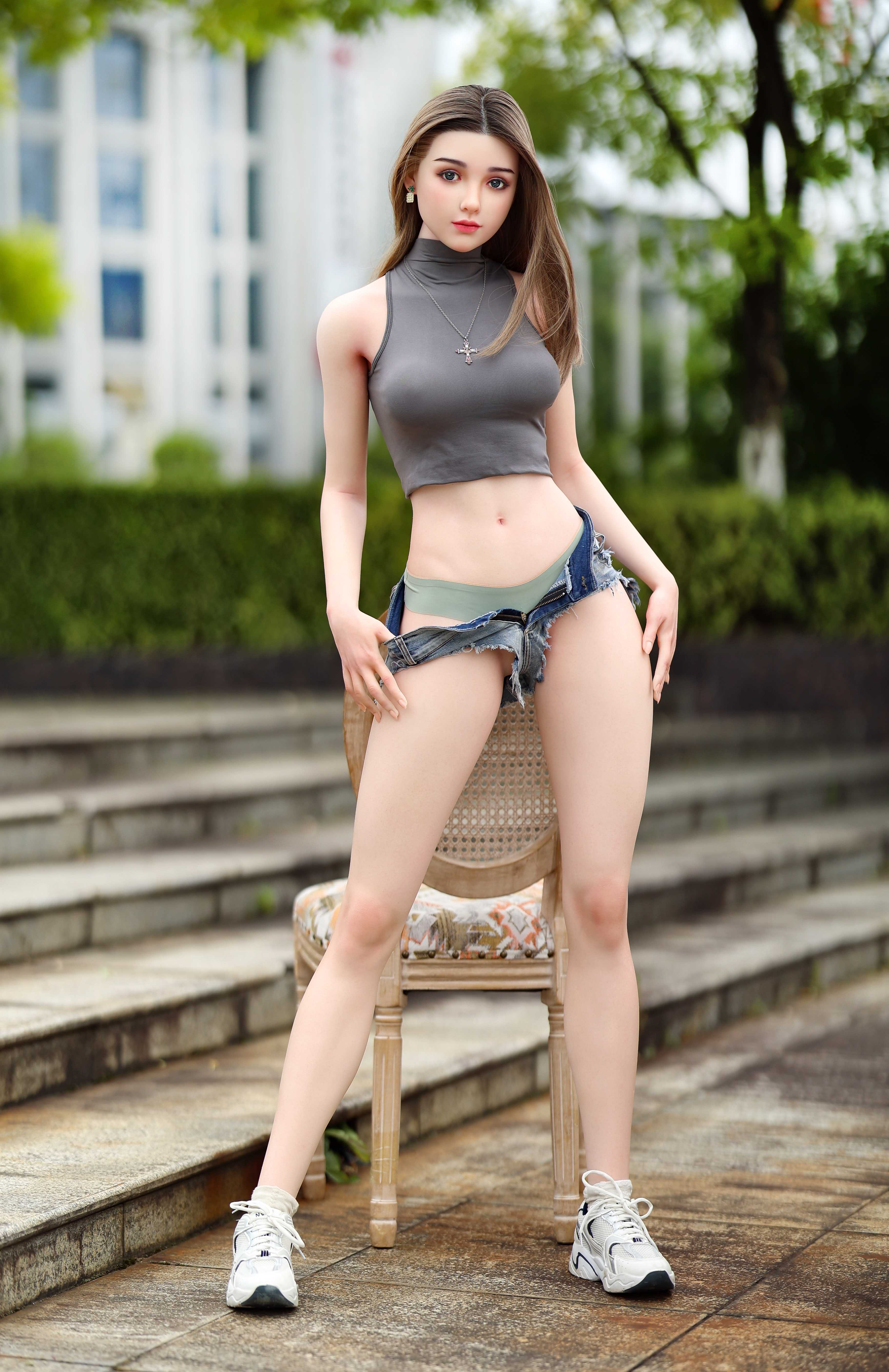 A-158cm/5ft3 D Cup Silicone Head Robotic Adult doll